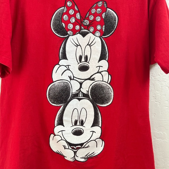 Vintage Mickey Unlimited Minnie & Mickey Red T-Shirt One Size Fits All - Picture 5 of 8